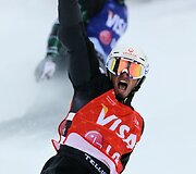 Kanadietės ir prancūzo triumfas pasaulio taurės trečiajame etape