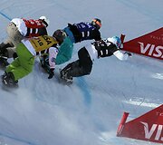 Kanadietės ir prancūzo triumfas pasaulio taurės trečiajame etape