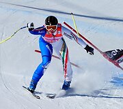 Vienos sunkiausių kalnų slidinėjimo varžybų Italijoje ir Austrijoje