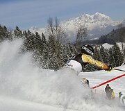 Vienos sunkiausių kalnų slidinėjimo varžybų Italijoje ir Austrijoje