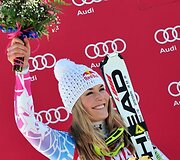 Amerikietei Lindsey Vonn &ndash; pirmasis sezono pasaulio taurės čempionės titulas  