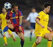 &bdquo;Barcelona&ldquo; atker&scaron;ijo &bdquo;Arsenal&ldquo; ir žengė į kitą UEFA Čempionų lygos etapą 