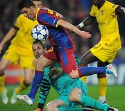 &bdquo;Barcelona&ldquo; atker&scaron;ijo &bdquo;Arsenal&ldquo; ir žengė į kitą UEFA Čempionų lygos etapą 