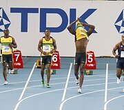 Usainas Boltas buvo diskvalifikuotas 100 metrų finale