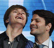 Denisas Vasiljevas ir Stephane'as Lambielis
