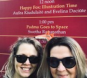 Evelina Daciūtė ir Au&scaron;ra Kiudulaitė savo kūrybą pristatė Indijoje ir Amerikoje
