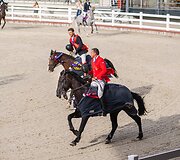 7-mečių grupės čempionas Irmantas Grikienis ir Corlander bei 6-mečių grupės čempionas Danielius Gutkauskas ir Palladium KVJ