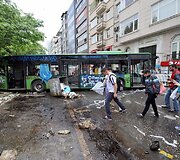 Turkijos vyriausybė paragino demonstrantus pasitraukti i&scaron; gatvių