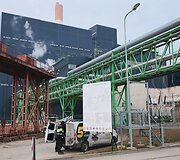 Į elektrinę Estijoje atsitrenkė dronas