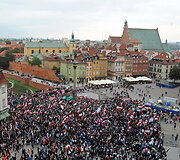 Protesto Var&scaron;uvoje akimirka