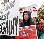 Protesto Var&scaron;uvoje akimirka