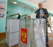 Rusai balsuoja rinkimuose