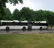 Liepsnos kėsinosi į autobusą