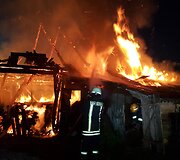 Sudegė daugiavaikės &scaron;eimos prižiūrimas ūkinis pastatas