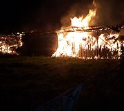 Sudegė daugiavaikės &scaron;eimos prižiūrimas ūkinis pastatas