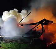 Sudegė daugiavaikės &scaron;eimos prižiūrimas ūkinis pastatas