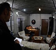Berlyne pristatyta paroda, vaizduojanti atkurtą A.Hitlerio bunkerį