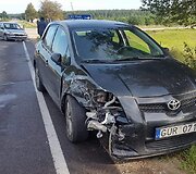 Avarijos metu niekas nenukentėjo
