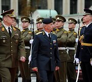Sverkeris Goransonas ir Lietuvos kariuomenės vadas Arvydas Pocius