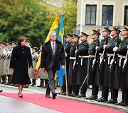 &Scaron;vedijos gynybos ministro vizito akimirka