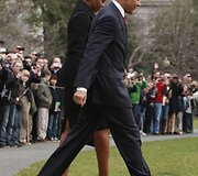 Barackas Obama su žmona Michelle
