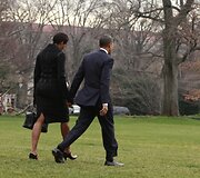 Barackas Obama su žmona Michelle