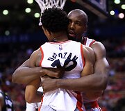 DeMaras DeRozanas ir Serge'as Ibaka