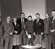 Auksė Treinytė ir Vladas Turla LTV studijoje 1982 metais