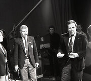 Auksė Treinytė ir Vladas Turla LTV studijoje 1982 metais