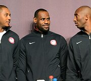 Carmelo Anthony, LeBronas Jamesas ir Kobe Bryantas