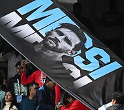 Lionelio Messi vie&scaron;nagė Kalkutoje, Indijoje