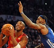 NBA &bdquo;Visų žvaigždžių&ldquo; rungtynių akimirka
