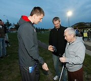 &bdquo;Lietuvos ryto&ldquo; krep&scaron;ininkų ir sporto žurnalistų rungtynių akimirka