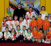 Mindaugas Mizgaitis darželinukų sporto &scaron;ventėje