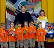 Mindaugas Mizgaitis darželinukų sporto &scaron;ventėje