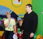 Mindaugas Mizgaitis darželinukų sporto &scaron;ventėje