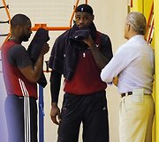 Dwyane'as Wade'as, LeBronas Jamesas ir Patas Riley