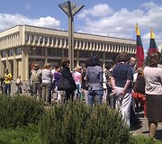 D.Kedžio &scaron;alininkų eisena
