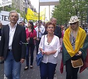 D.Kedžio &scaron;alininkų eisena
