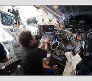 Amerikiečių astronautų pasivaik&scaron;čiojimas po kosmosą