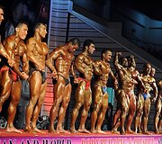 Kultūrizmo čempionato akimirka