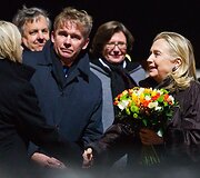 Pirmadienio vakarą į Vilnių atvyko JAV valstybės sekretorė Hillary Clinton