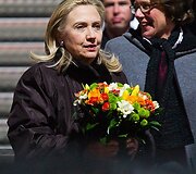 Pirmadienio vakarą į Vilnių atvyko JAV valstybės sekretorė Hillary Clinton