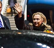 Pirmadienio vakarą į Vilnių atvyko JAV valstybės sekretorė Hillary Clinton