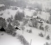 Izoliuotas kaimas Bosnijoje ir Hercegovinoje