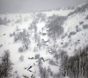 Izoliuotas kaimas Bosnijoje ir Hercegovinoje