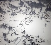 Izoliuotas kaimas Bosnijoje ir Hercegovinoje