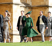 Pippa Middleton ir Jamesas Matthewsas, už jų &ndash; Jamesas Middletonas