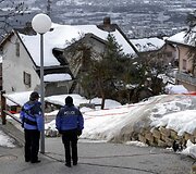 &Scaron;veicarijos policija Dejono kaime, &scaron;alia nusikaltimo vietos