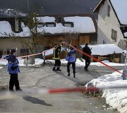 &Scaron;veicarijos policija Dejono kaime, &scaron;alia nusikaltimo vietos